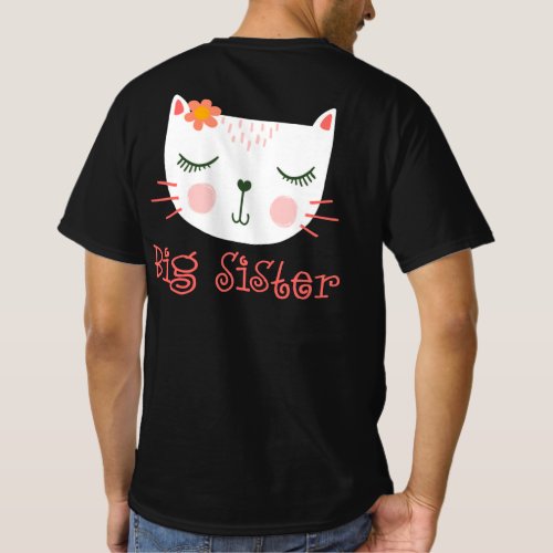 Kitty Cat Big Sister Im Going to be a Big Sister T_Shirt