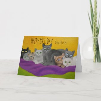 KITTY CAT BIRTHDAY CARD | Zazzle