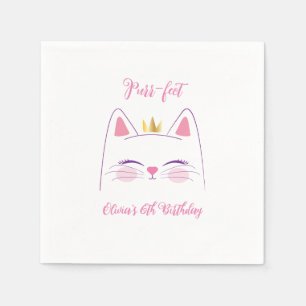 Kitty Cat Birthday Party Napkins