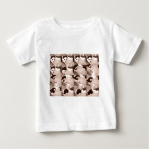 Kitty Cat/Black & White Photo Baby T-Shirt