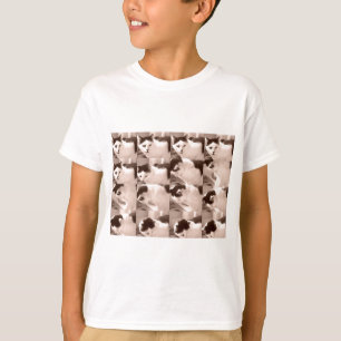 Kitty Cat/Black & White Photo T-Shirt