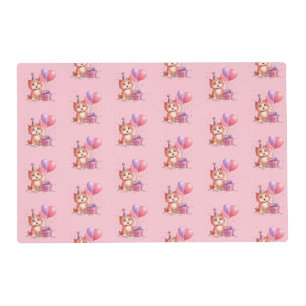 Kitty Cat Celebration Birthday Placemat