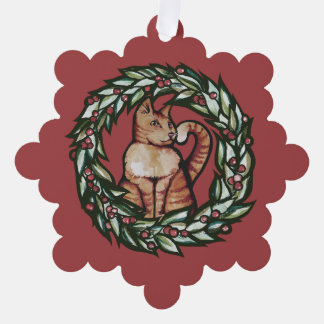 Kitty Cat Christmas                                Ornament Card