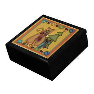 Kitty Cat Christmas Tree Picture Box