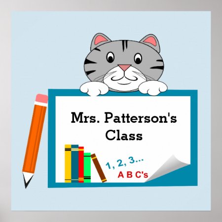Kitty Cat Class Posters