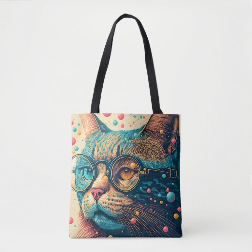 Kitty Cat Close_up Illustration Tote Bag