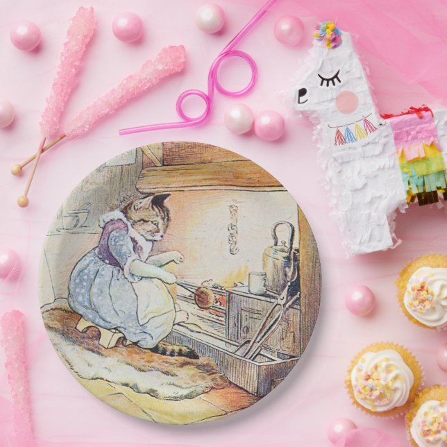 Kitty Cat Cooking Retirement Party Paper Plates (Party)