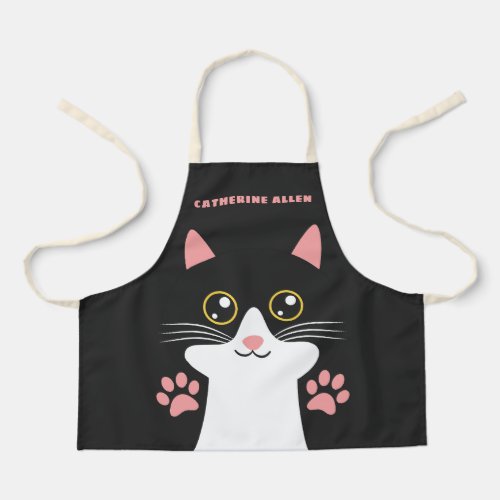 Kitty Cat Cute Childrens Art  Cooking Apron