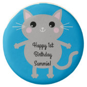 Kitty Cat Cute Kid's Birthday Party Chocolate Covered Oreo (Front)