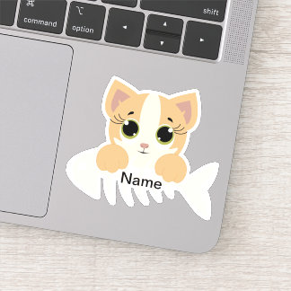Kitty Cat Die Cut Sticker Decal