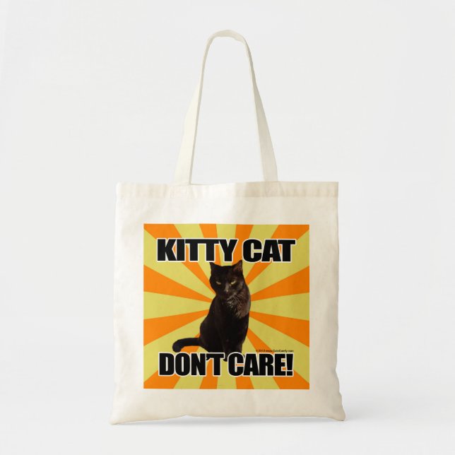 Kitty Cat Don't Care Tote Bag (Front)