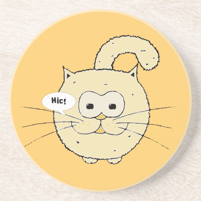 Kitty-cat Drink Coaster (Front)