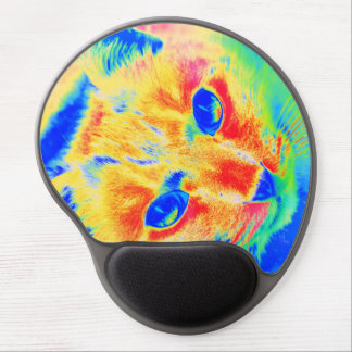 Kitty Cat Face Art Gel Mouse Pad