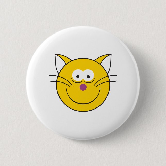 Kitty Cat Face Button (Front)