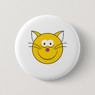 Kitty Cat Face Button