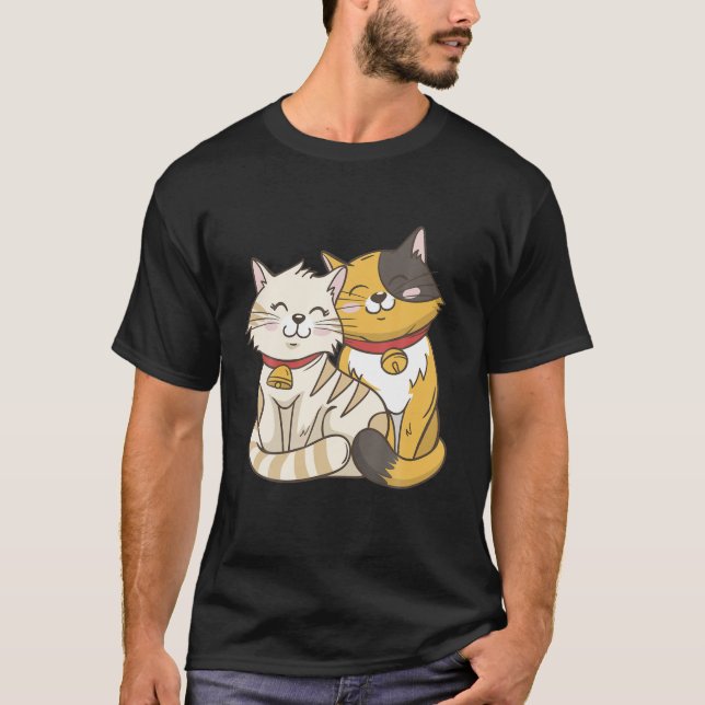 Kitty Cat Face Smile Funny Cute Cat Women Girls Bo T-Shirt (Front)