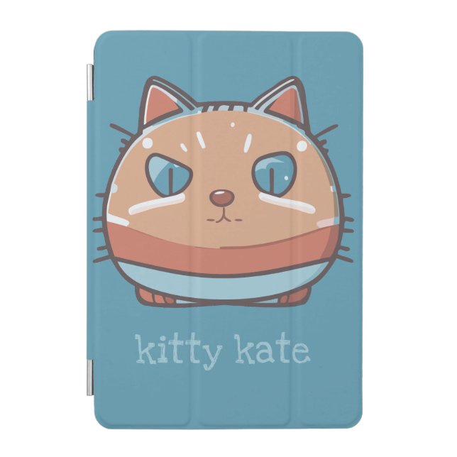 Kitty Cat Faced iPad Mini Cover (Front)