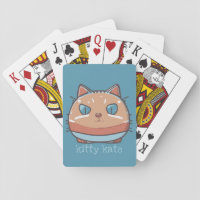 Kitty Cat Faced Playing Cards