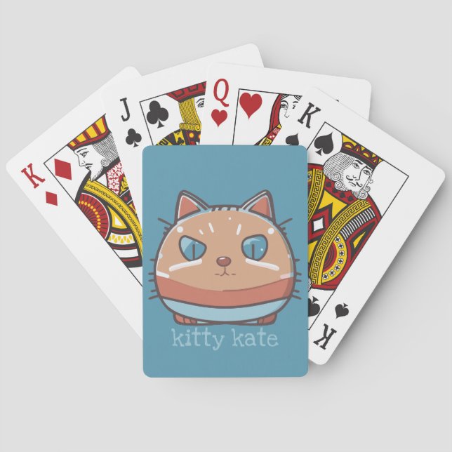 Kitty Cat Faced Poker Cards (Back)
