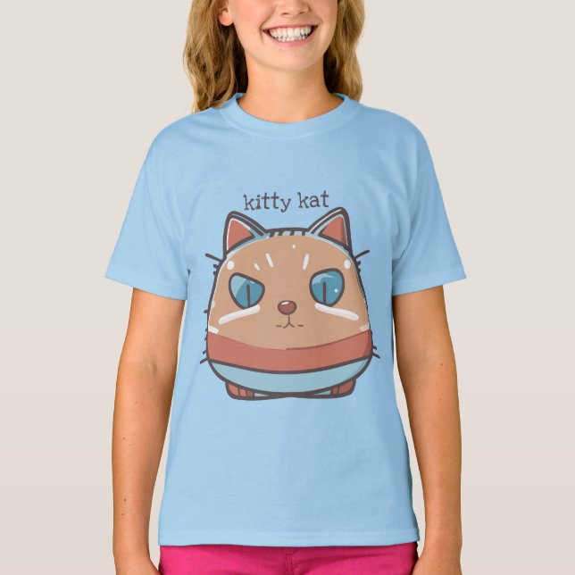 Kitty Cat Faced T-Shirt (Front)