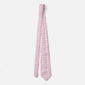 Kitty Cat Faces Funny Pink and White Neck Tie (Back)