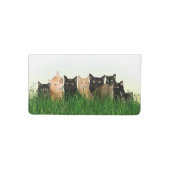 Kitty cat family checkbook cover (Front)