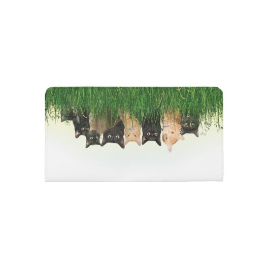 Kitty cat family checkbook cover (Back)