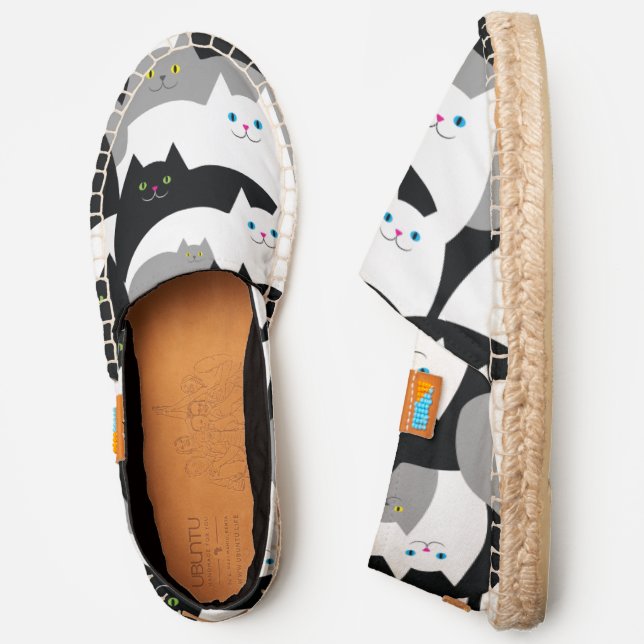 Kitty Cat Family Cute Cat Lover Espadrilles (Side)