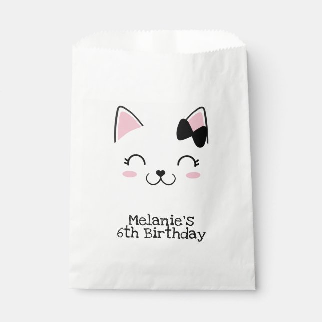 Kitty Cat Favor Bag (Front)