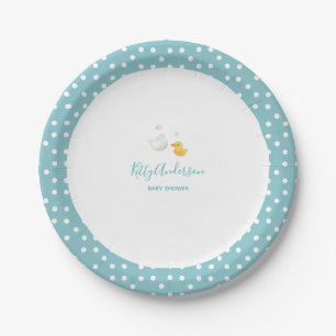 Kitty Cat Flower Bubble Bath Paper Plates