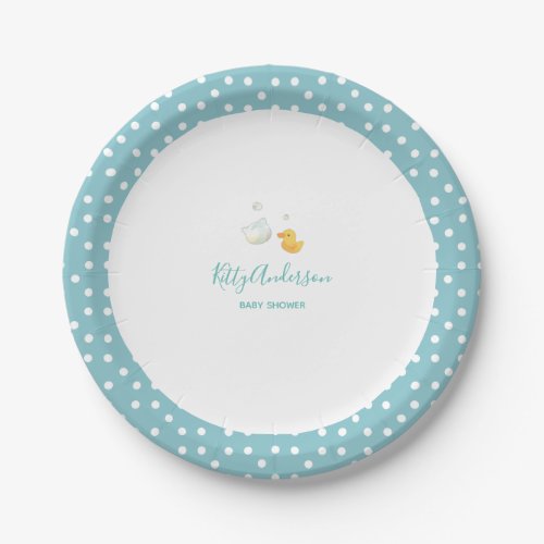 Kitty Cat Flower Bubble Bath Paper Plates