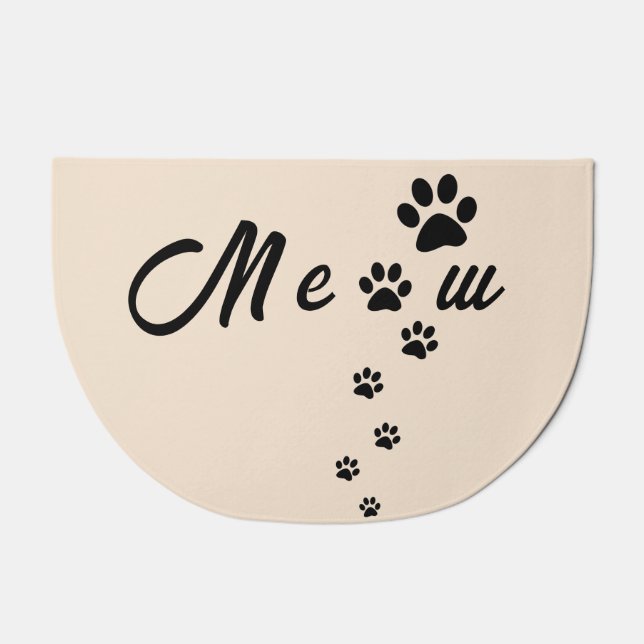 Kitty Cat Friendly Home Meow Doormat (Front)