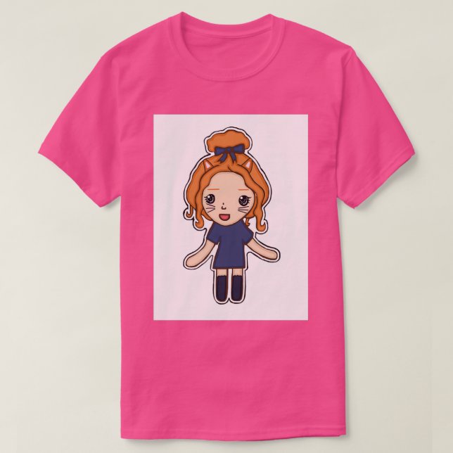Kitty cat girl T-Shirt (Design Front)