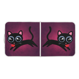 Kitty Cat Heart Thief Beer Pong Table