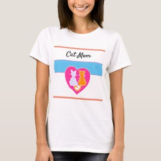 Cat Mom Personalized Shirts and Apparel