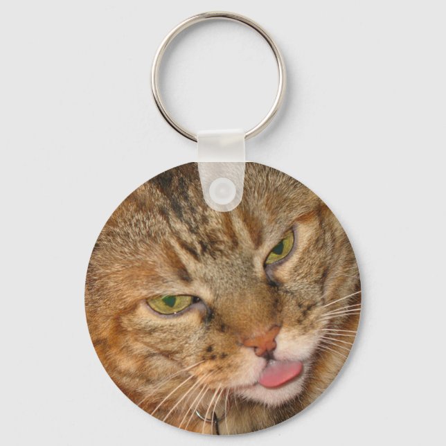 kitty cat kisses keychain (Front)