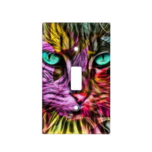 Kitty Cat Kitten Artsy Design Light Switch Cover