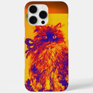 KITTY CAT,KITTEN YELLOW BLUE ROSES Gem Monogram iPhone 16 Pro Max Case