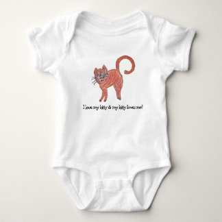 Kitty Cat Love New Baby Shower Kid Child Children Baby Bodysuit