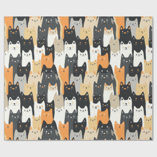 Kitty Cat-mouflage Cat Camo Wrapping Paper
