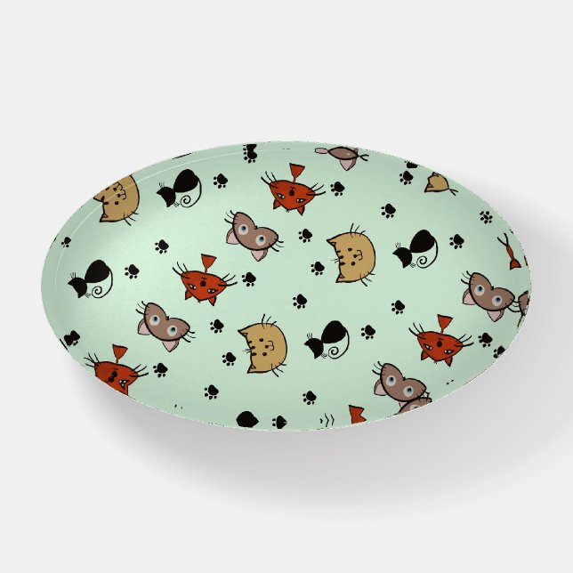 Kitty Cat Pattern Paperweight (Front)