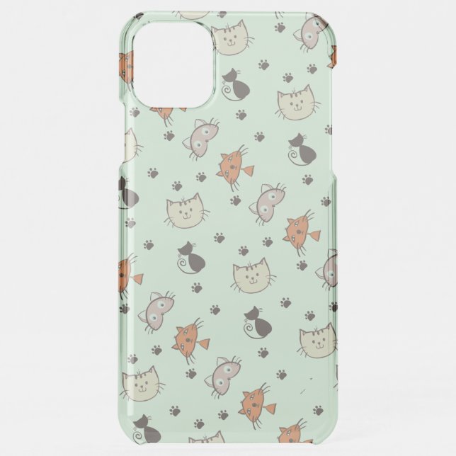 Kitty Cat Pattern Uncommon iPhone Case (Back)