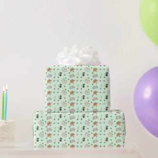Kitty Cat Pattern Wrapping Paper