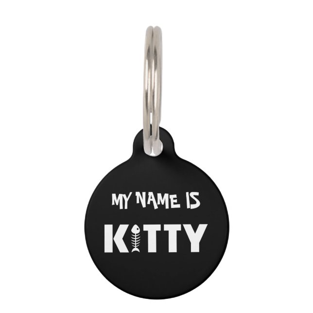 Kitty Cat Pet ID Tag (Front)