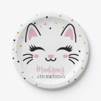 Kitty Cat Pink Gold Birthday Party