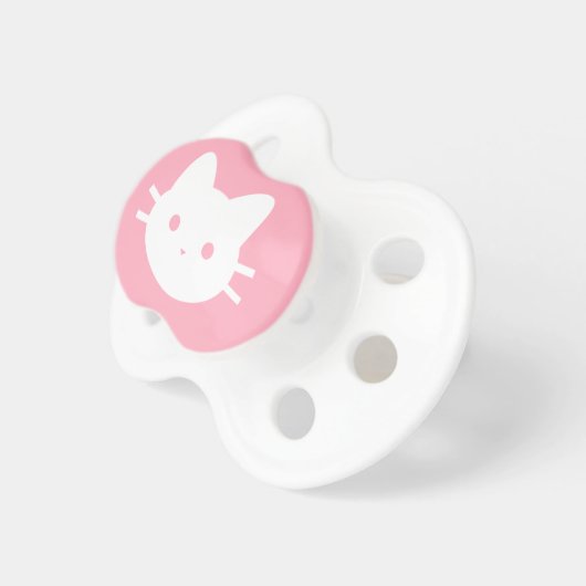 Kitty Cat Pink Pacifier (Front Right)