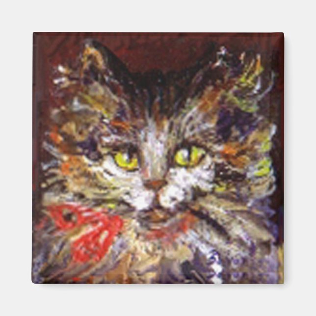 KITTY CAT PORTRAIT MAGNET (Front)