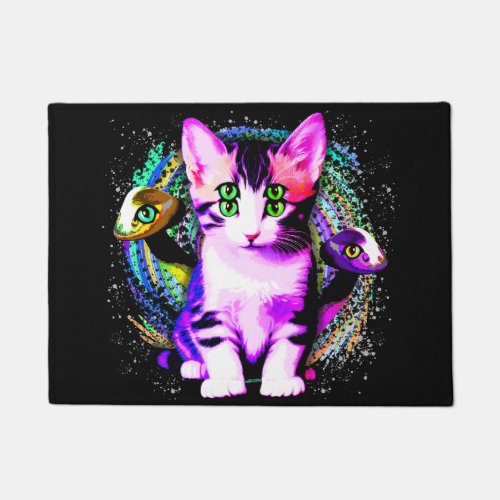 Kitty Cat Psychic Aesthetics Character Doormat