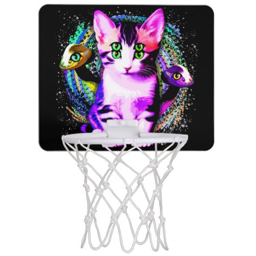 Kitty Cat Psychic Aesthetics Character Mini Basketball Hoop