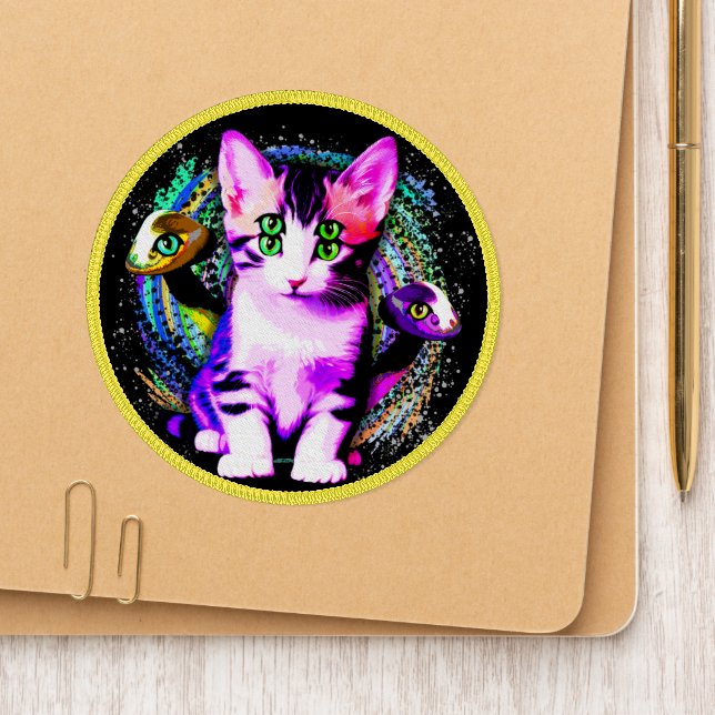 Kitty Cat Psychic Aesthetics Character Patch (On Shoe Tip)